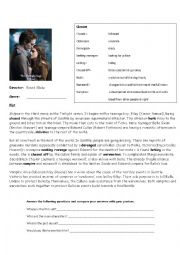 English Worksheet: Twilight saga: Eclipse 