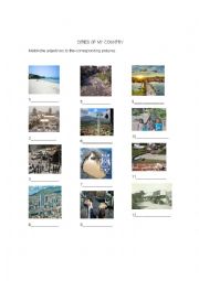 English Worksheet: cities of my country