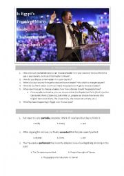 English Worksheet: Is Egypts President Morsy Really Challenging the Ruling Junta?