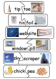 English Worksheet: Compound Words/Game - set 17