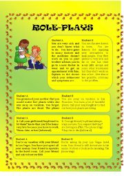 English Worksheet: Role Plays Part III