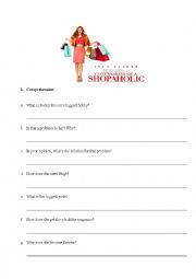 English Worksheet: Confessions of a shopaholic