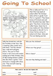 English Worksheet: Working with wordss