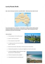 English Worksheet: Perths beaches