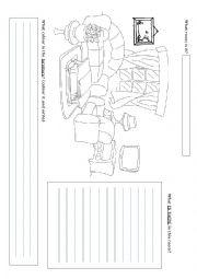 English Worksheet: What room is it? 