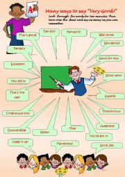 English Worksheet: Many ways to say  