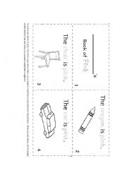 English Worksheet: Book of Pink and Yellow