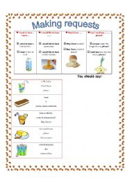 English Worksheet: Making requests 