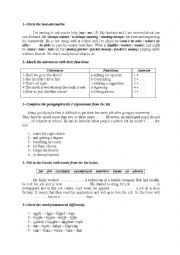 English Worksheet: Language activities