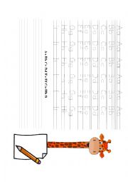 English Worksheet: Alphabet tracing Aa-Ii 