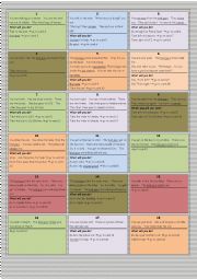 English Worksheet: 37 Cards: Choose Your Own... action/adventure maze (bank robbery/directions)