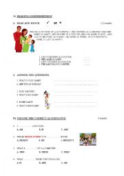 English Worksheet: grammar test