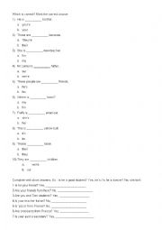 Verb to be x possessives