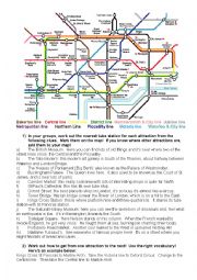 English Worksheet: Underground game