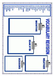 English Worksheet: VOCABULARY REVISION