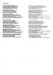 English Worksheet: Song Lemon tree