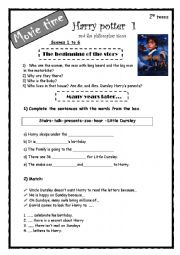 English Worksheet: HAPPRY POTTER