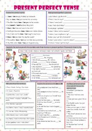 English Worksheet: Present Perfect Tense