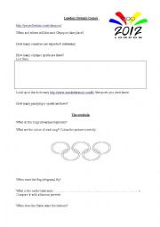 English Worksheet: Olympic games webquest
