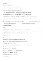 English Worksheet: Jack and Jill movie - complete the dialogues