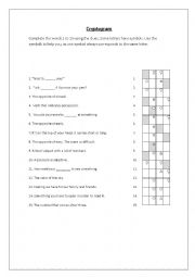 English Worksheet: Cryptogram