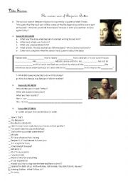 English Worksheet: Video session the curious case of Benjamin button