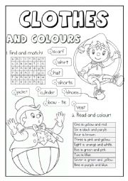 English Worksheet: Expanding vocabulary - CLOTHES