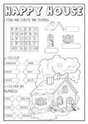 English Worksheet: Happy House 