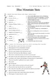 English Worksheet: Blue Mountain State: Its Called Hazing