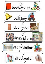 English Worksheet: Compound Words/Game- set 24