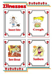 English Worksheet: Common illnesses 3