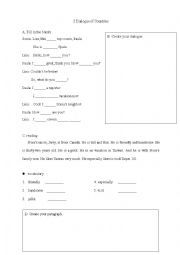 English Worksheet: Dialogue of Countries 2