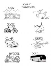 English Worksheet: TranspoRtation