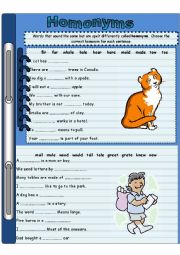 English Worksheet: Homonyms 2