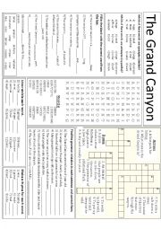 English Worksheet: Grand Canyon mini-task worksheet