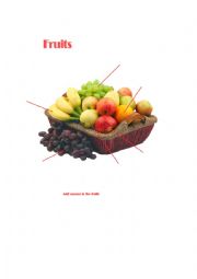 English Worksheet: Fruits