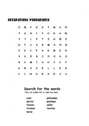 English Worksheet: Occupations