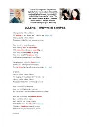English Worksheet: The White Stripes - Jolene