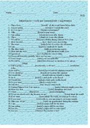 English Worksheet: Infinitives[to+Ver] and Gerunds[verb+ing]