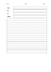 English Worksheet: Writing an email invitation with directions