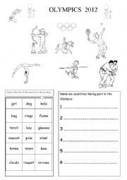 English Worksheet: Olympics