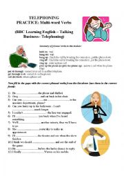 Telephoning - Multi-word verbs