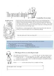 English Worksheet:  use present simple