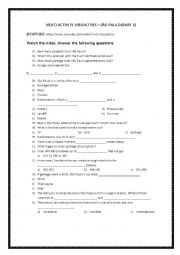 English Worksheet: VIDEO ACTIVITY - MEGACITIES SO PAULO