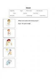 illnesses / sick / health  worksheet