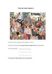English Worksheet: Tintin_ When the bomb exploded!
