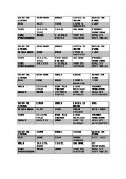 English Worksheet: Concentration cards 