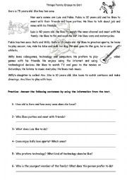 English Worksheet: hobbies