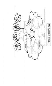 English Worksheet: MY FAMILY TREE