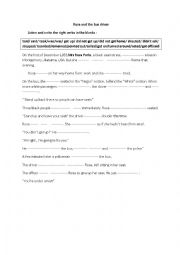 English Worksheet: Rosa and the bus driver